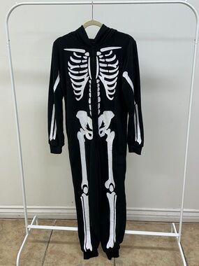 Black - Skeleton Onesie Costume